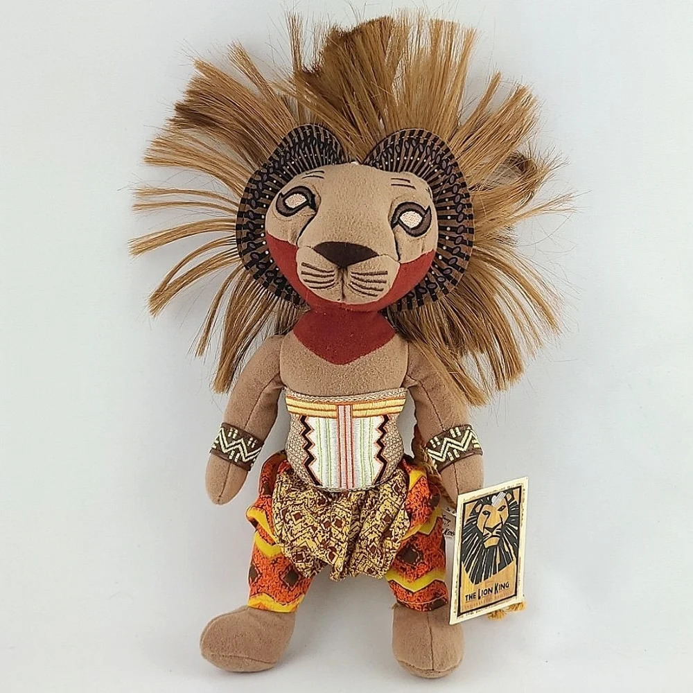 DISNEY The Lion King Simba Broadway Stuffed Toy & 1000 Stickers Activity Book - Picture 2 of 15